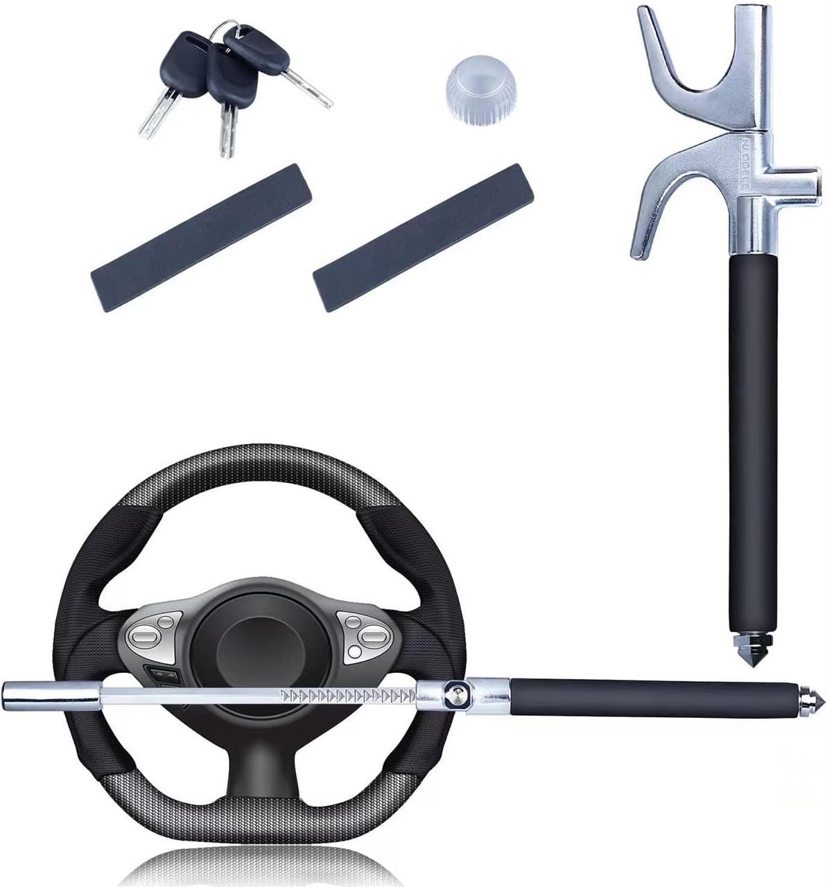 NEW  Anti Theft Steering Wheel Lock, Retractable