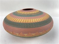 Vintage Signed A. Joe Dine Navajo Pottery Vase