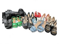 15pr Ladies Sz 7 Designer Shoes, Leather Handbag