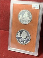 1974 COOKS ISLAND COOKS DISCOVERY SET .925 SILVER