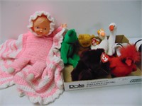 Doll and Beanie Babies