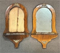 WONDERFUL 19TH FRENCH ROSEWOOD HANGING MIRRORS