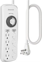 Mechanical Timer Power Strip with 8 Outlets