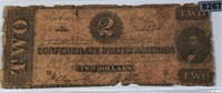 1863 $2 Confederate Bill NICELY CIRCULATED