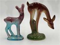 Mid Century Modern Porcelain Deer Figures