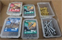 VARIOUS USE SCREWS*HEX & PHILLIPS *1" TO 3"