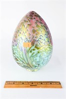 Art Glass Egg Shaped Finial