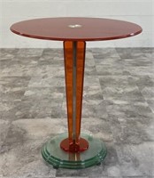 GLASS AND ACRYLIC SIDE TABLE