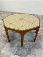 OCTAGONAL TILE TOP COCKTAIL TABLE