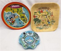 1970's Disney & Florida Trays,