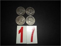 Lot of 4 - 1981 D Kennedy Half Dollars