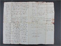 George Washington Thomas Jefferson Signed Document