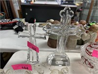 2PC CRYSTAL CROSSES