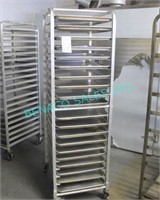 1X, PORTA TRAY RACK W/ 20X, 18"x26" BAKE TRAYS