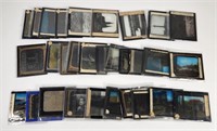 ASSORTED LOT OF ANTIQUE GLASS SLIDES