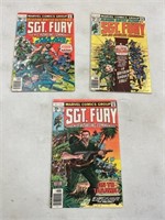 3-Sgt Fury Comics #142, 143, 144
