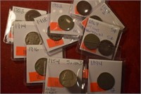 (15pcs.) 1954 S over D, Also: (8) Shield,