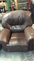 LEATHER LOOKING RECLINER