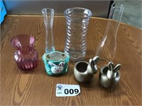 VASES, CHIMNEY, EASTER DECOR