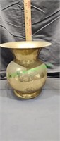 Large brass spittoon