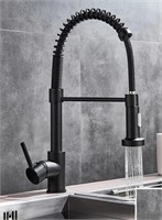 Matte Black Kitchen Faucet Deck Mounted Mixer Tap