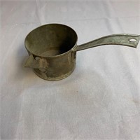 Antique, Civil War Era Tin Dipper with Spout