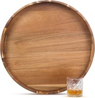 GinSent 22 Inches Extra Large Round Serving Tray