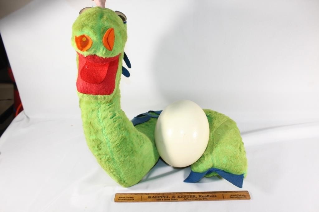 Vintage Original Mattel Cecil Dragon Doll w/egg