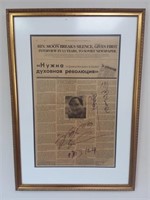 The New York Times signed by Rev. Moon