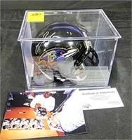 Miniature Ravens Jamal Lewis Helmet Signed w.