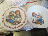 Raggedy Ann and Andy Plates