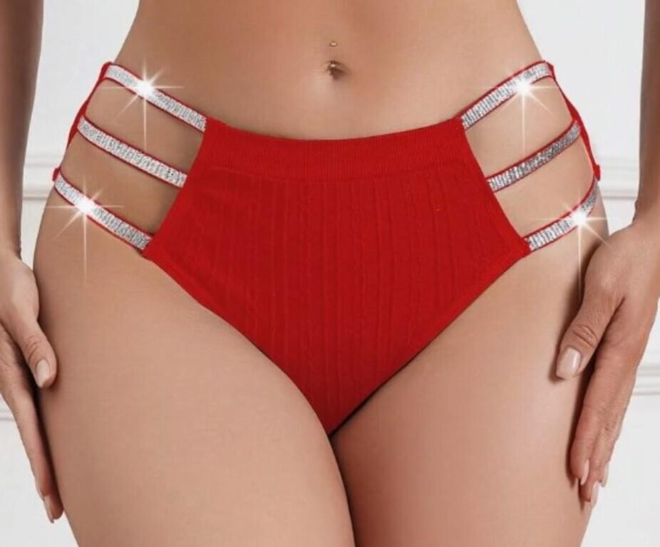 *Women's Sexy Panty, Red, XXL*