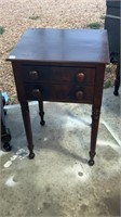 Early Two Drawer Work Table