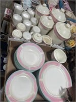 2 BOXES OF DISHES