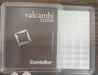 Valcambi 100 Gram .999 Silver Bar Combi Bar