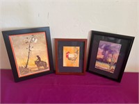 3 Signed Watercolor Paintings