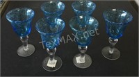 (6) “Blown Glass” Glasses