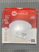 Maximus White Metal Ceiling Light Mount
