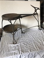 Fancy Iron Shoeshine Stand