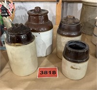 Assorted Crock Jars