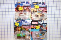 4 HOT WHEELS MASTERS OF THE UNIVERSE CARS