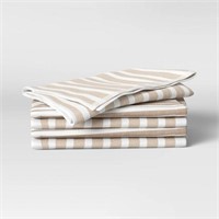 5pk Cotton Kitchen Towels Taupe - Threshold