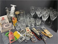 Bar Lot: Coasters, Glasses, Bottle Openers,