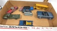 Vintage lot of Smaller Metal Trucks, Trailers and