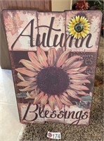 "AUTUMN BLESSINGS" WALL DECOR