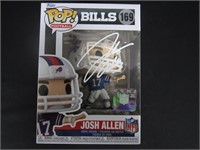 BILLS JOSH ALLEN SIGNED FUNKO POP HERITAGE COA