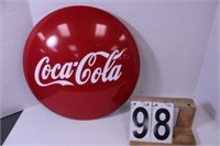 Coco-Cola Sign Metal 15.75" Round