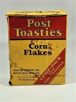 EARLY POST TOASTIES CORN FLAKES CERAL BOX - CUTOUT