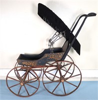 Victorian Stenciled Doll Stroller