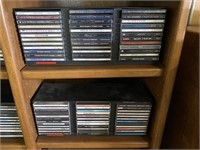Two CD Storage Racks & CDs